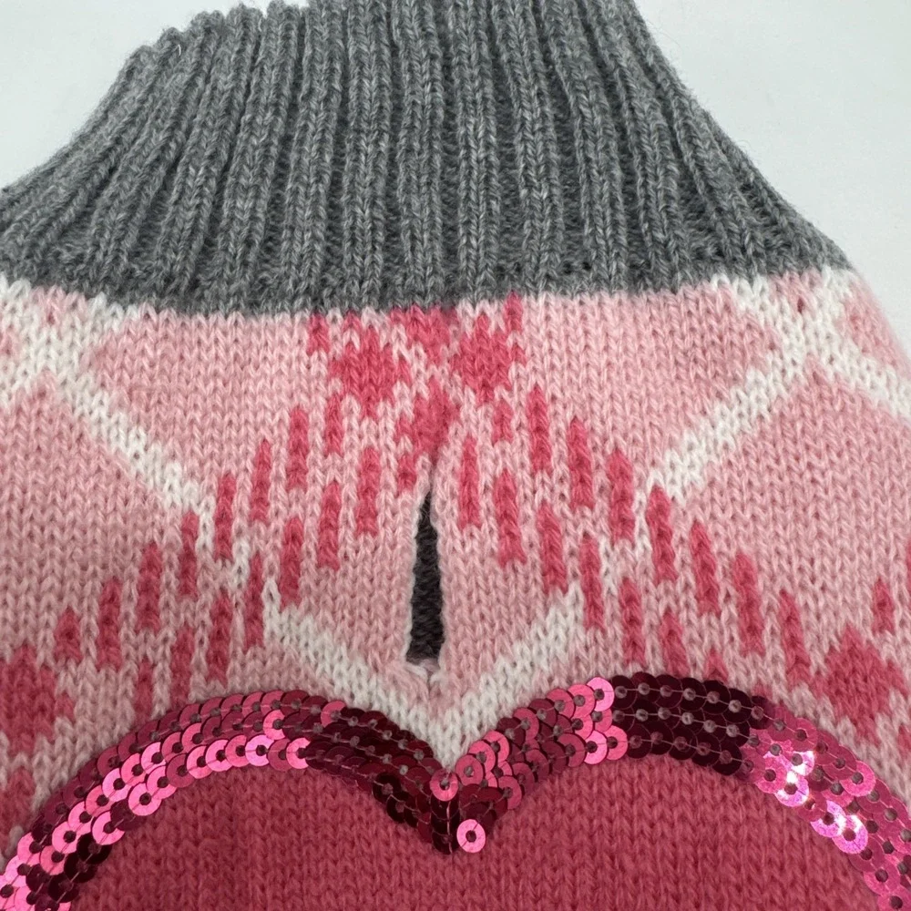 New Without Tags Vibrant Life Small Dog Or Cat Sweater Mamas Bff Pink Sequins